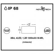 Декоративный уличный светодиодный светильник Novotech Tile 357247