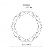 Настенно-потолочный светодиодный светильник Sonex Tora 2012/B