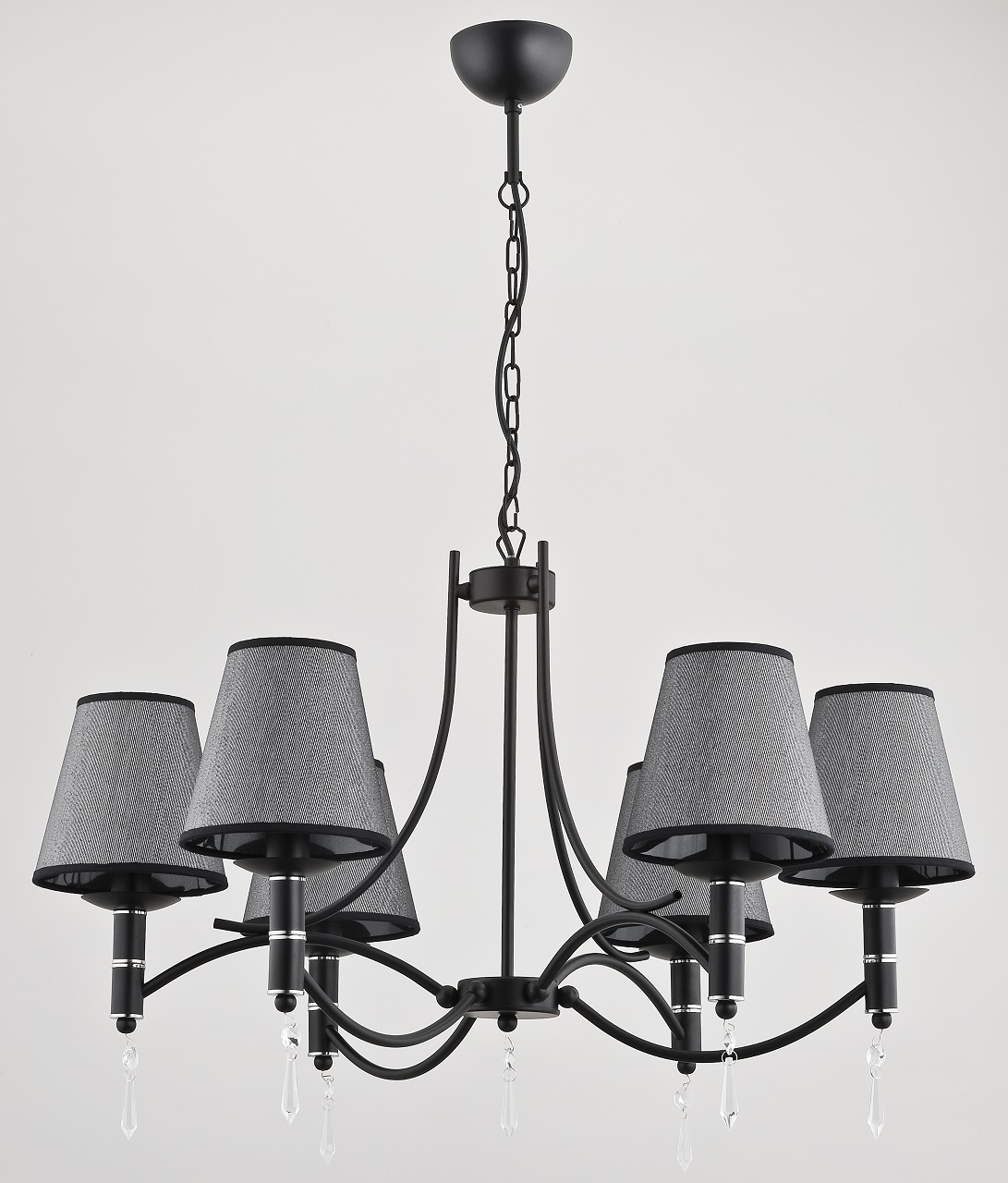 Подвесная люстра Alfa Abil Black Silver 22966