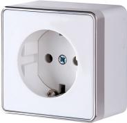 Розетка с заземлением Gallant белая WL15-02-01 4690389102080