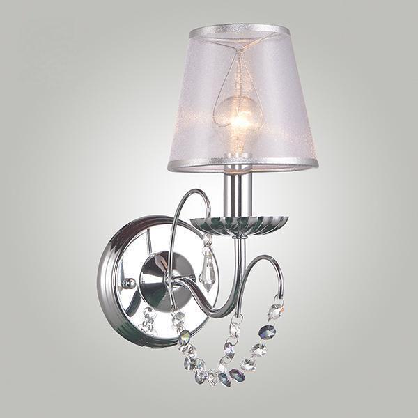 Бра Eurosvet 10069/1 хром/прозрачный хрусталь Strotskis