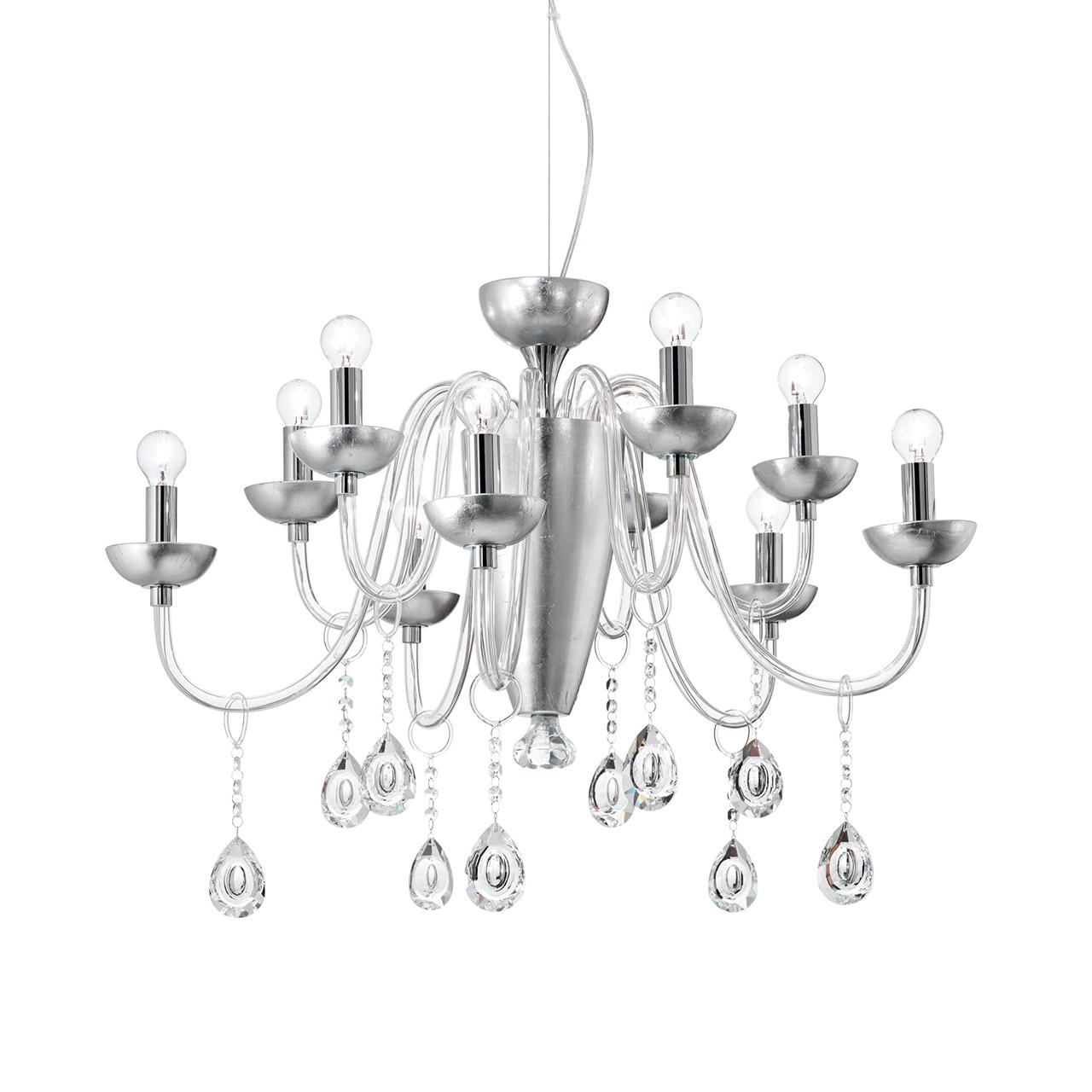 Подвесная люстра Ideal Lux Camelia SP10 Argento