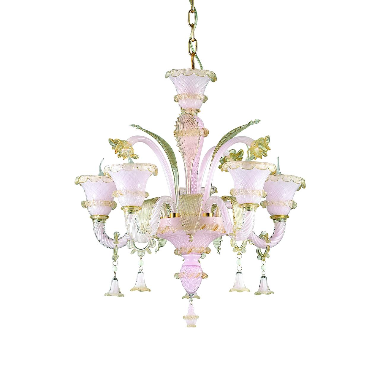 Подвесная люстра Ideal Lux Antonietta SP5 Rosa