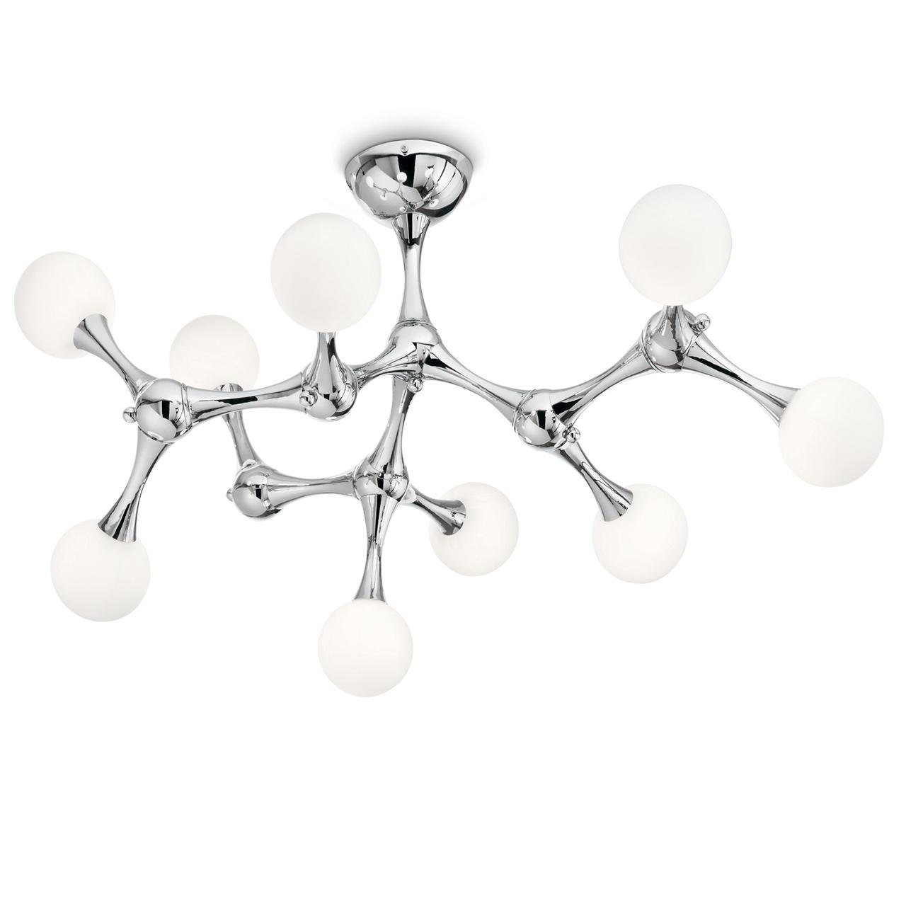 Потолочная люстра Ideal Lux Nodino PL9 Cromo