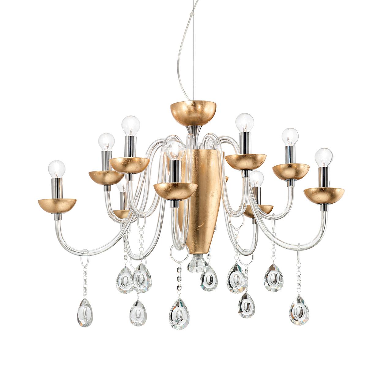 Подвесная люстра Ideal Lux Camelia SP10 Oro