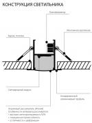 Встраиваемый светодиодный светильник Elektrostandard ССП 01 12W 800Lm 78см 3000К 4690389105791